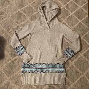 Dakini Sweater Hoodie Tunic Fair Isle XS